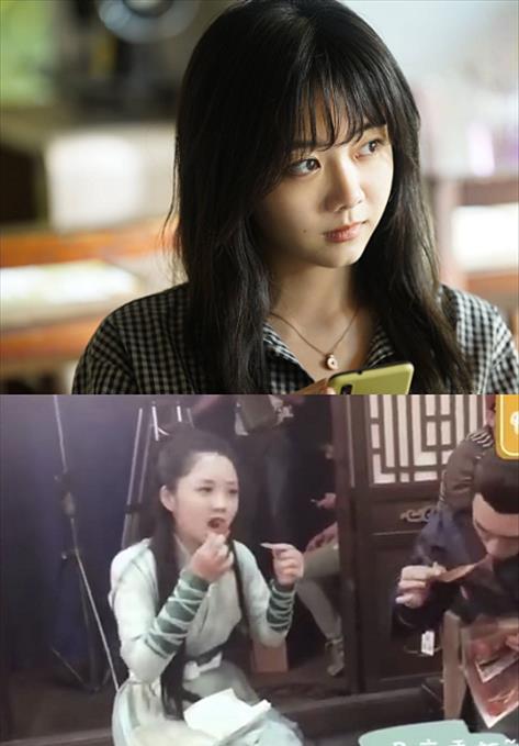 谭松韵吃辣条爆料视频,揭秘明星日常零食喜好